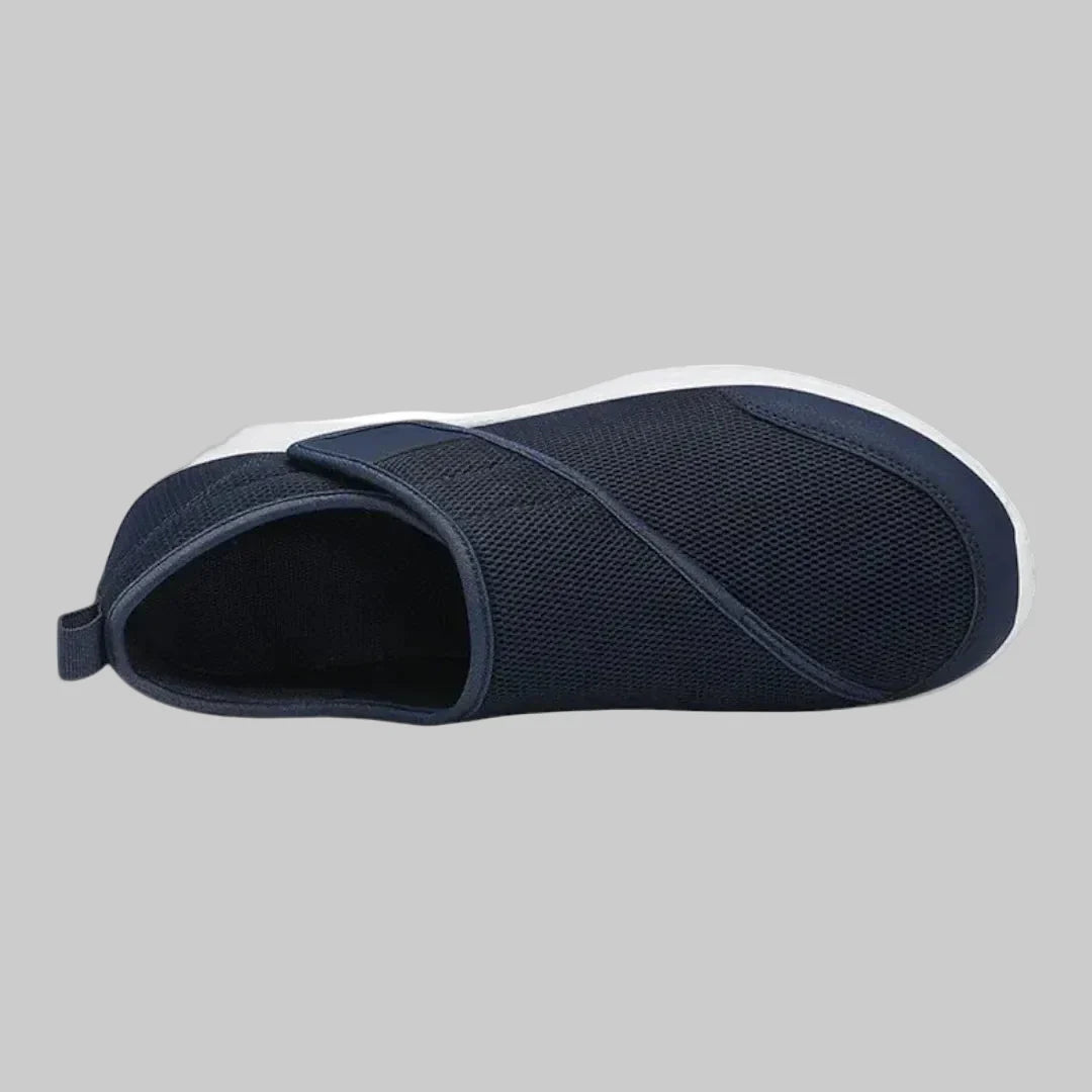 Orthopedische unisex diabetesschoenen. Klittenband voor gemakkelijke pasvorm, comfortabel voor brede voeten.