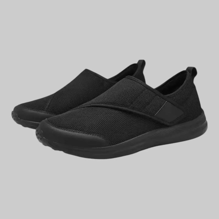 Ademende orthopedische diabetesschoenen, unisex model. Klittenband voor optimale pasvorm en comfort.