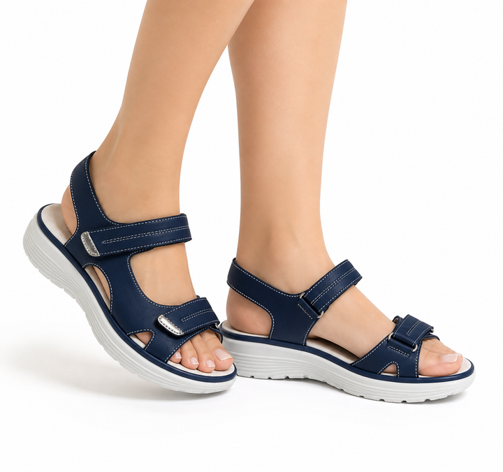 Ergonomische unisex sandalen met verstelbare bandjes. Biedt voetondersteuning en verlicht voetpijn.