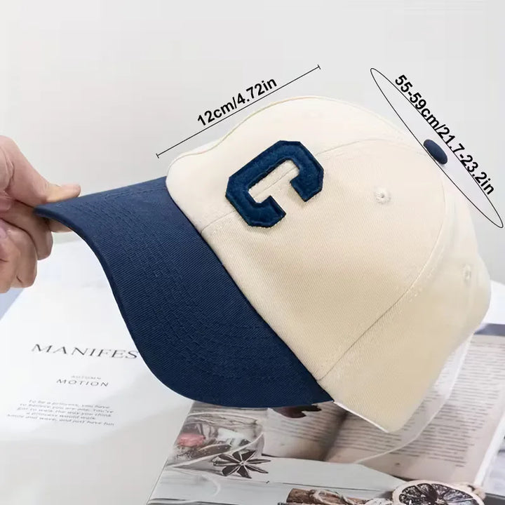 Trendy unisex baseballpet met opvallende kleurblokken, ideaal als streetwear accessoire. Stijlvol en verstelbaar.