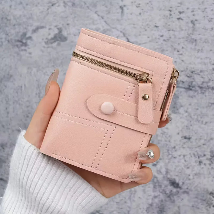 Unisex portemonnee met dubbele rits, ideaal voor al je kaarten en contant geld. Compact en praktisch.