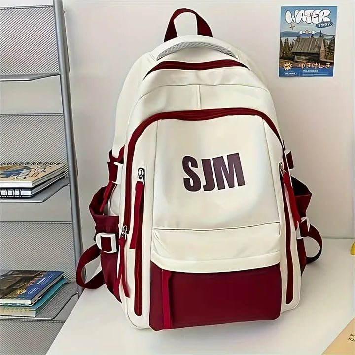 Unisex rugzak met grote capaciteit, ideaal als schooltas en reistas. Comfortabel en duurzaam design.