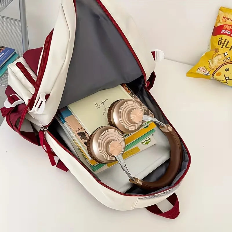 Reistas en schooltas in één: deze unisex rugzak heeft grote capaciteit en is comfortabel.
