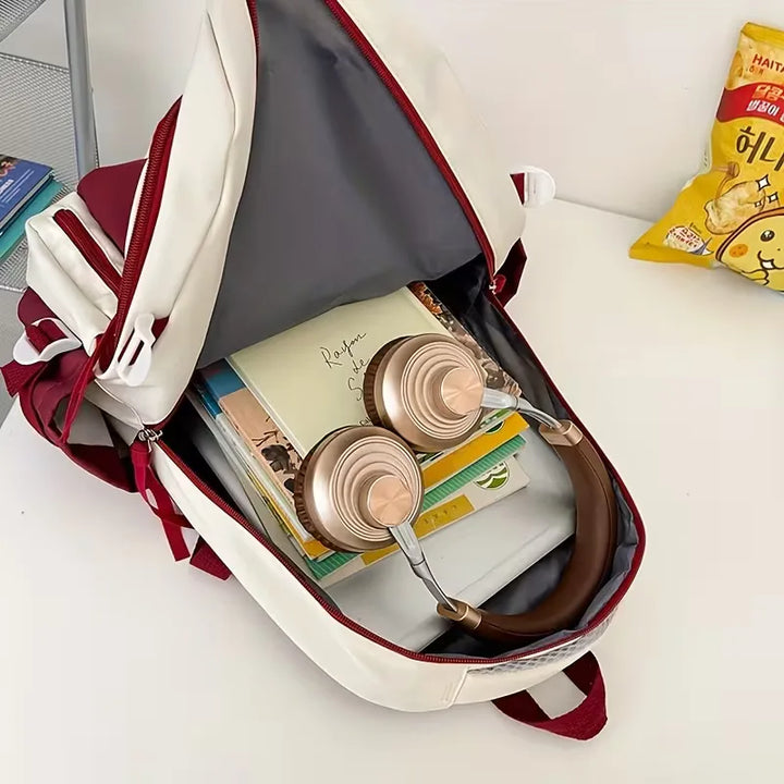 Reistas en schooltas in één: deze unisex rugzak heeft grote capaciteit en is comfortabel.