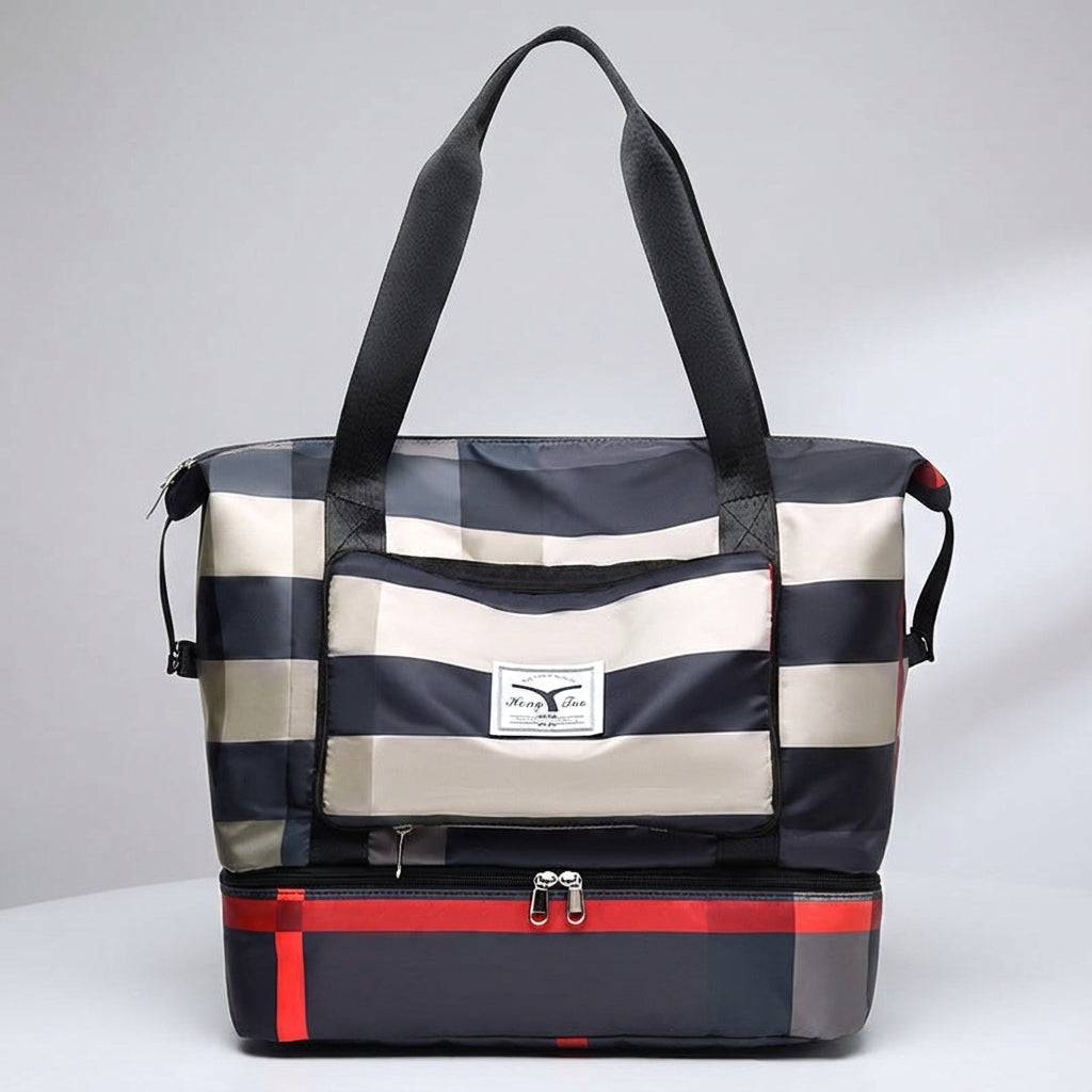 Opvouwbare unisex reistas, perfect als handbagage of duffeltas voor korte trips, met slim bodemvak.