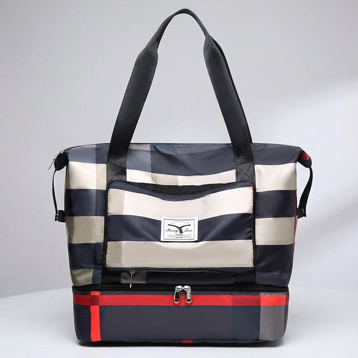 Opvouwbare unisex reistas, perfect als handbagage of duffeltas voor korte trips, met slim bodemvak.