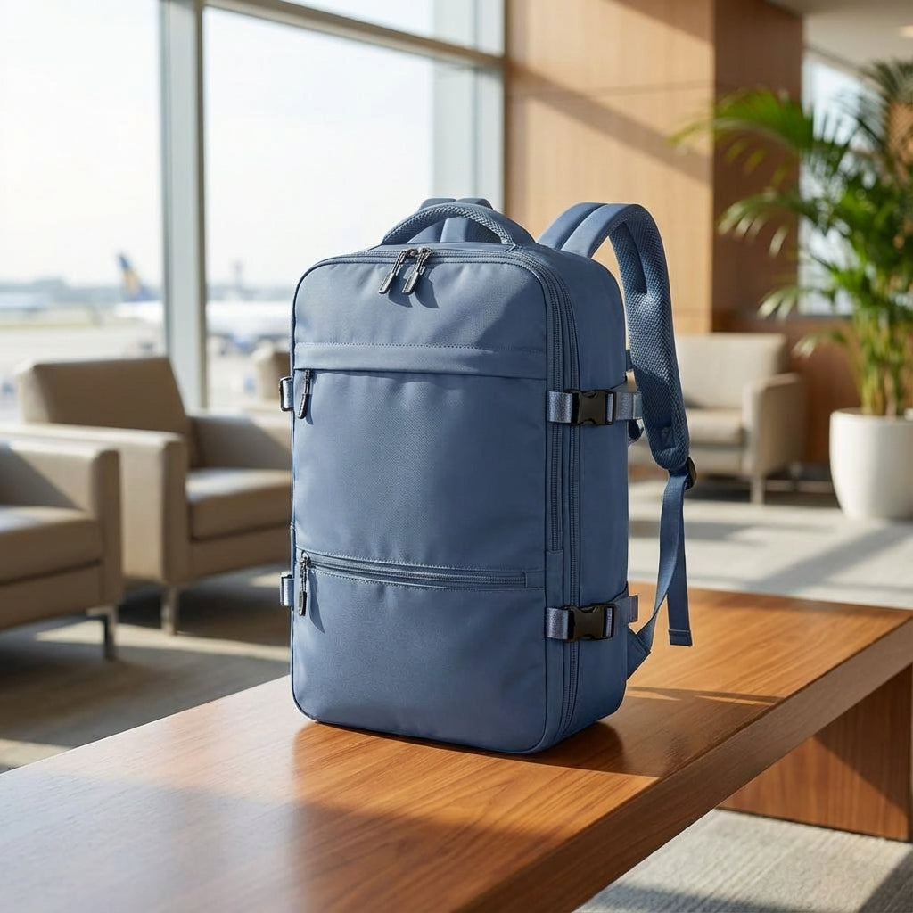 Unisex SkyGuardBag reisrugzak, waterbestendig en compact, perfect als handbagage voor elke reis.