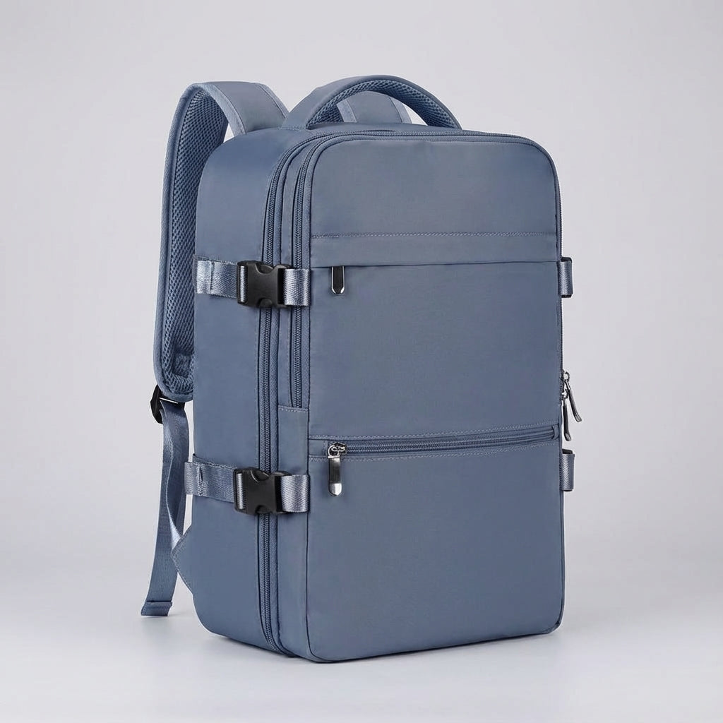 Stijlvolle unisex SkyGuardBag reisrugzak, waterbestendig met slimme opbergvakken, perfect voor handbagage.