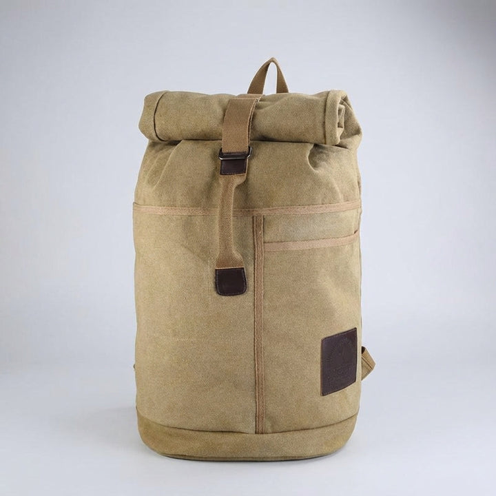 Duurzame katoenen Packhaven rugzak voor dagelijks gebruik, perfect als schooltas of werktas met veel ruimte.
