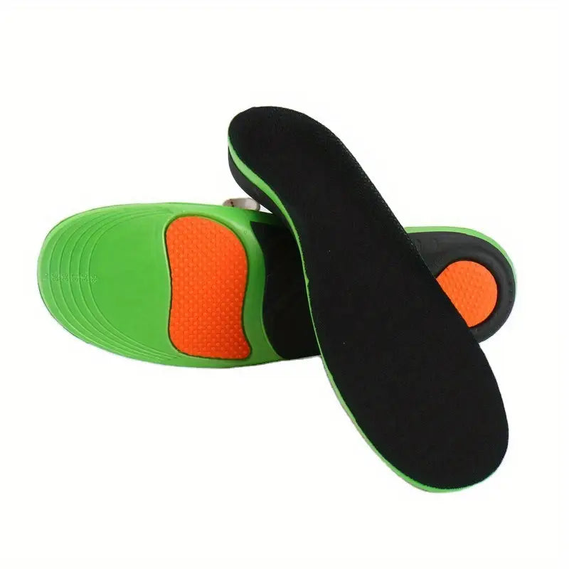 Textuurdetail van de zachte laag van de unisex steunzolen, ideaal voor platvoeten en langdurig comfort.