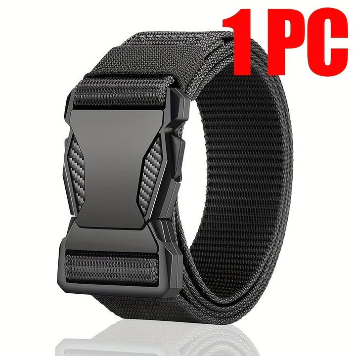 Unisex sportriem van nylon, stevig en ademend, voor sport en actieve levensstijl.