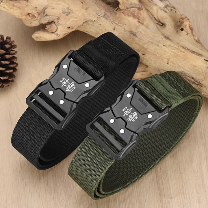 Militaire stijl nylon riem, duurzaam, ademend en verstelbaar, voor alle seizoenen.