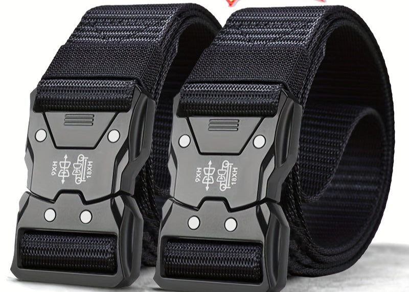 Robuuste nylon riem, ademend en veelzijdig, geschikt voor outdoor avonturen.