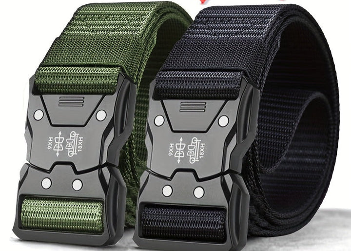 Ademende unisex sportriem van sterk nylon, comfortabel en veelzijdig voor elke activiteit.