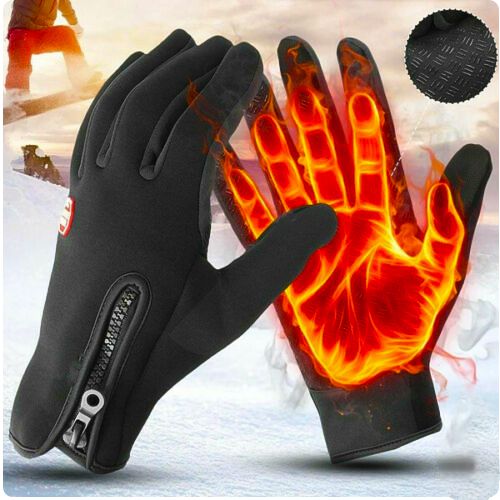 Unisex thermische winterhandschoenen, touchscreen compatibel, perfect voor fietsen in de kou.