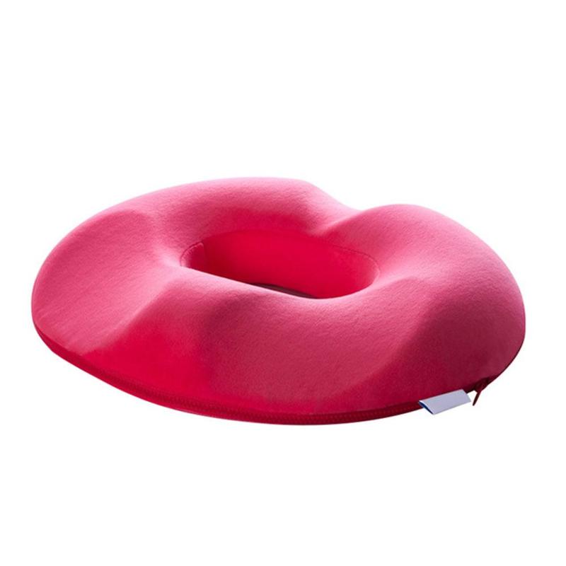 Hoogwaardig comfort zitkussen met rugondersteuning, perfect voor aambeien en stuitpijn, unisex.