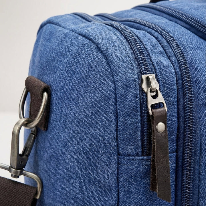 Uitgebreide WeekenderPro canvas weekendtas, biedt extra ruimte voor al je reisbenodigdheden. Ideaal als duffel bag.