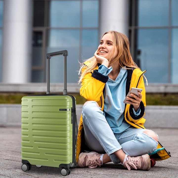 Reisaccessoire: unisex harde koffer, uitbreidbaar, met robuuste wielen en TSA-slot.