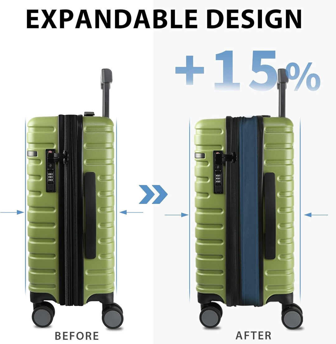 De uitbreidbare harde reiskoffer, perfect voor een zorgeloze vakantie met TSA-slot.