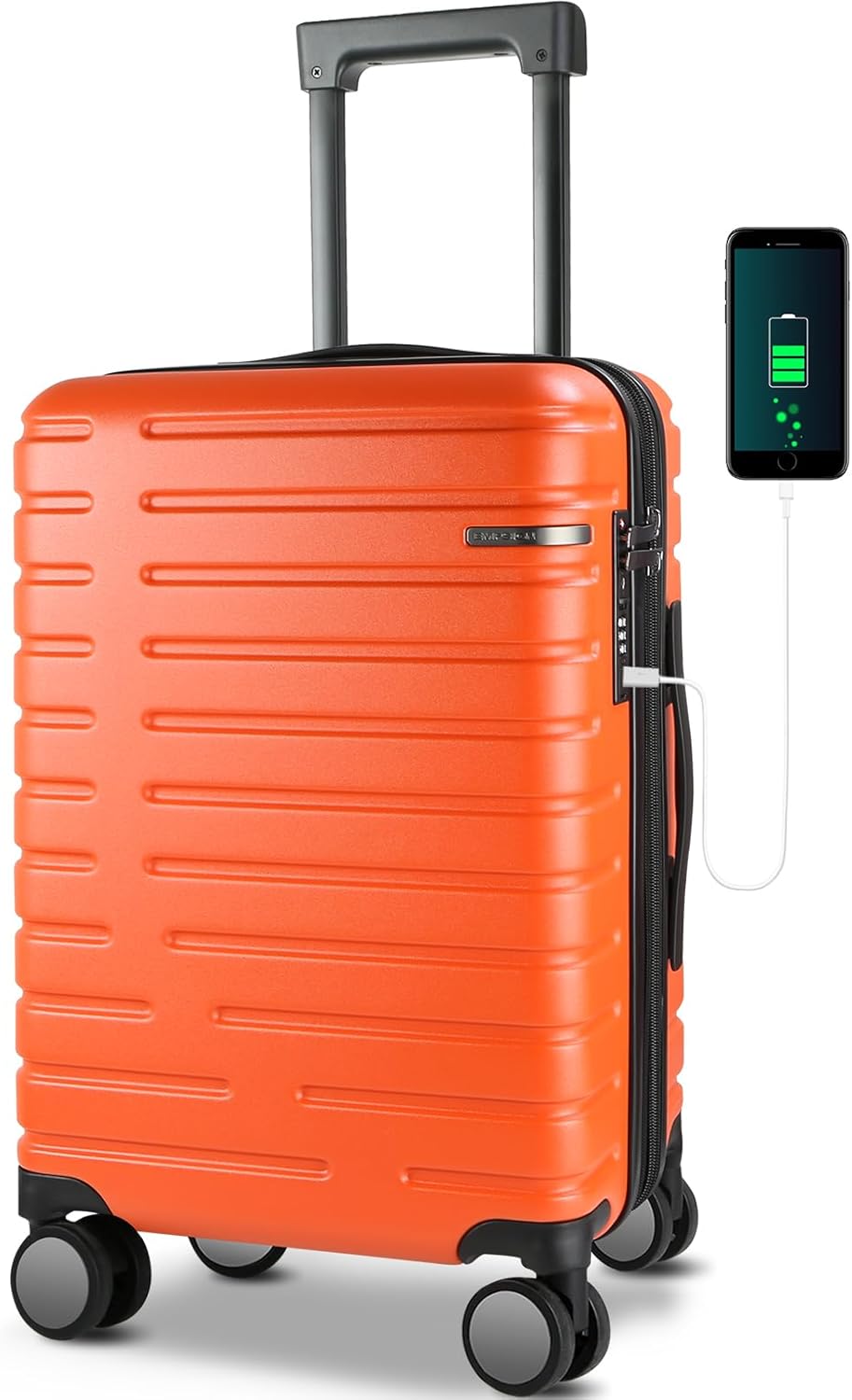 Robuuste, uitbreidbare harde koffer met geïntegreerd TSA-slot, perfect voor veilige reizen.