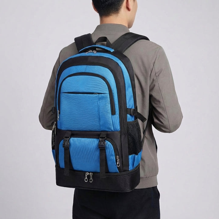 Expedion uitbreidbare reisrugzak, robuust en waterafstotend. Perfect als unisex bagage voor outdoor en avontuur.