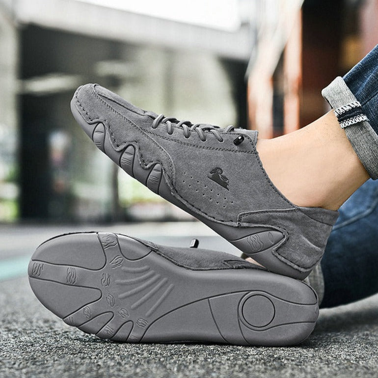 Ademend bovenwerk van UltraFlex barefoot schoenen, zwart. Voor frisse voeten en ultiem comfort.