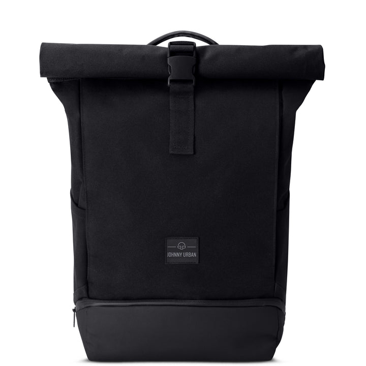 Unisex UrbanFlow rolltop rugzak; modern design, georganiseerd voor dagelijks leven, werk en studie.