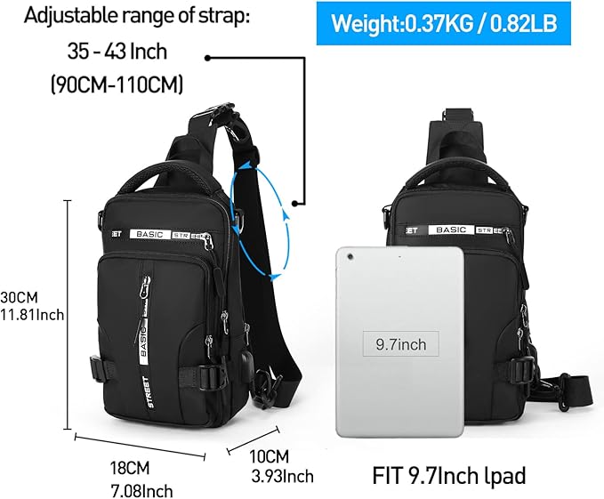 Veelzijdige UrbanLite compacte slingpack voor mannen en vrouwen, comfortabel en veilig voor al je essentials.