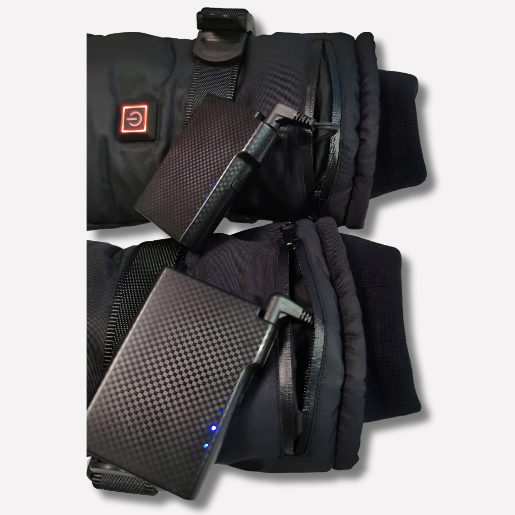 Unisex verwarmde ski handschoenen, ideaal voor wintersporters: warm, comfortabel & koudebestendig.