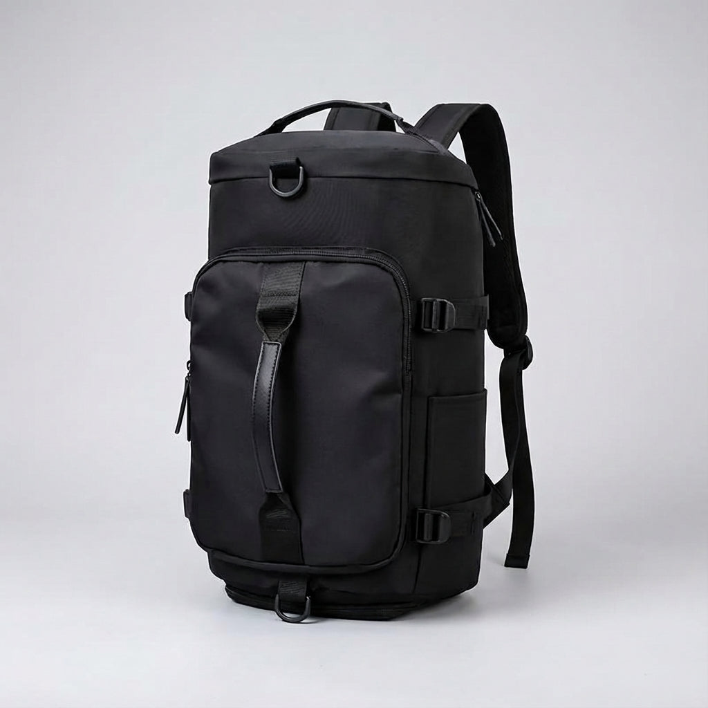 Rugzicht van Voyagrin lichtgewicht multifunctionele reistas; perfecte reisaccessoire voor outdoor avonturen.