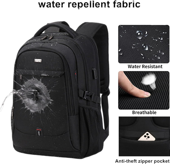 Duurzame unisex reistas & laptop rugzak, comfortabel voor lange reizen en dagelijks woon-werkverkeer.