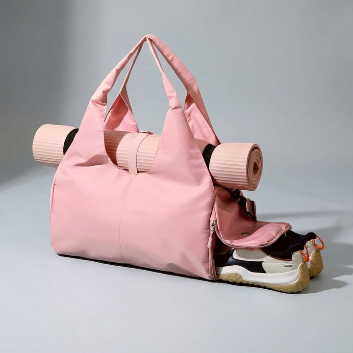 Unisex waterafstotende sporttas met handige externe riemen voor het veilig meenemen van een yogamat.
