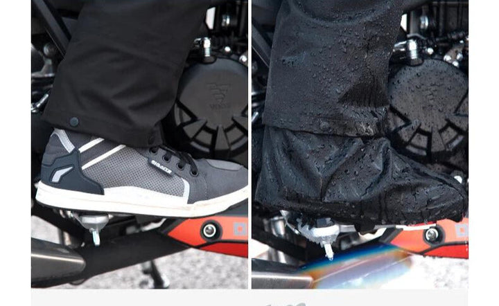 Makkelijk aan te trekken unisex regenpak, lichtgewicht en waterdicht voor spontane tochten.
