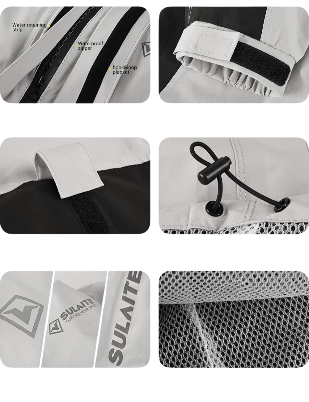 All-weather unisex regenpak, waterdicht & winddicht, lichtgewicht bescherming voor outdoor comfort.