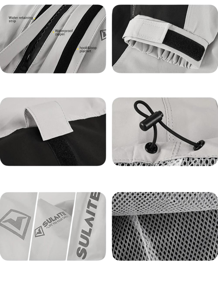 All-weather unisex regenpak, waterdicht & winddicht, lichtgewicht bescherming voor outdoor comfort.