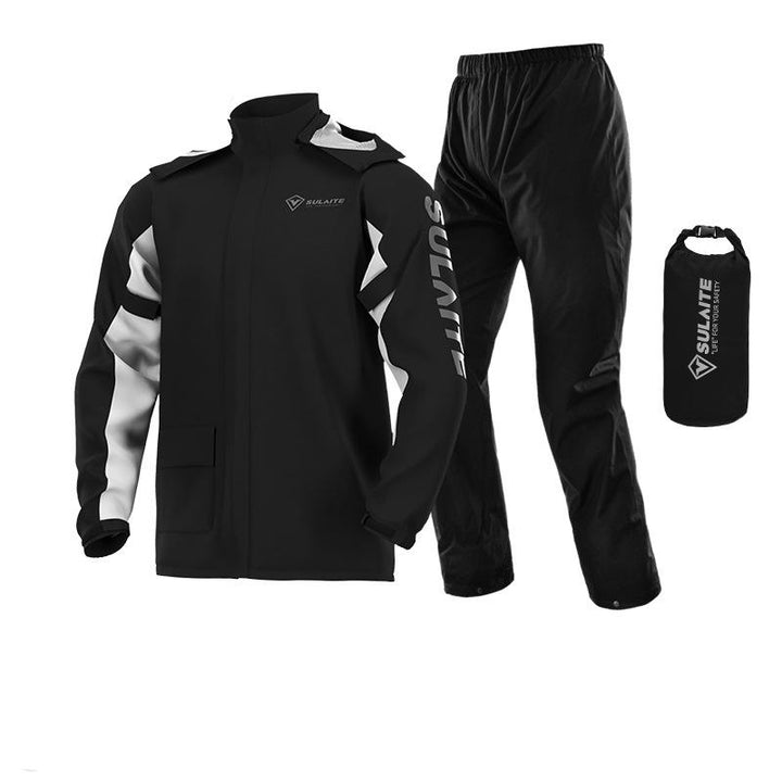 Unisex waterdicht regenpak, biedt winddichte bescherming tijdens outdoor avonturen.