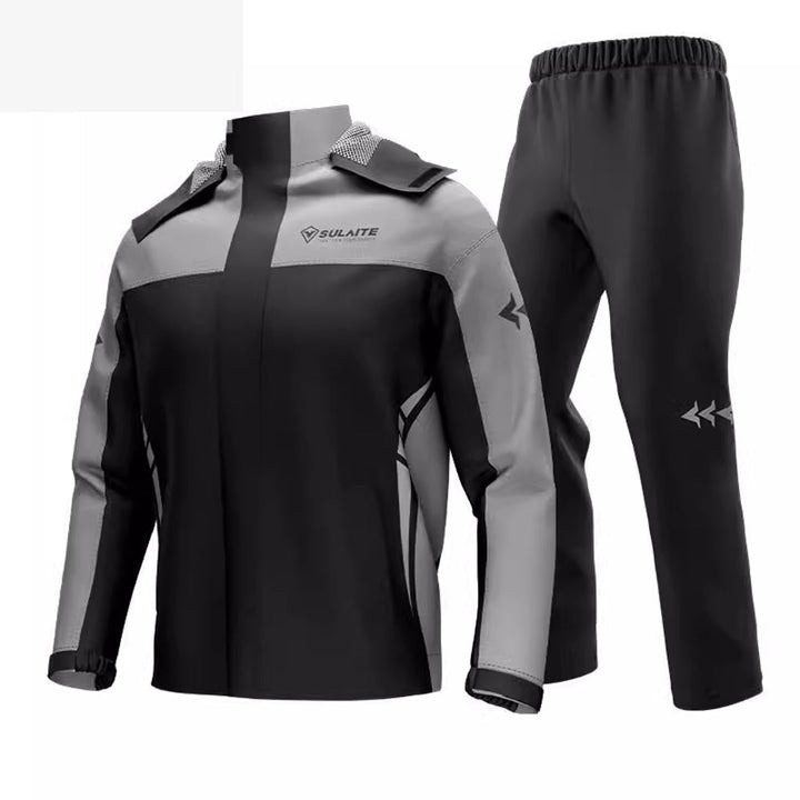 Compleet waterdicht regenpak (jas & broek), unisex, voor optimale outdoor bescherming.