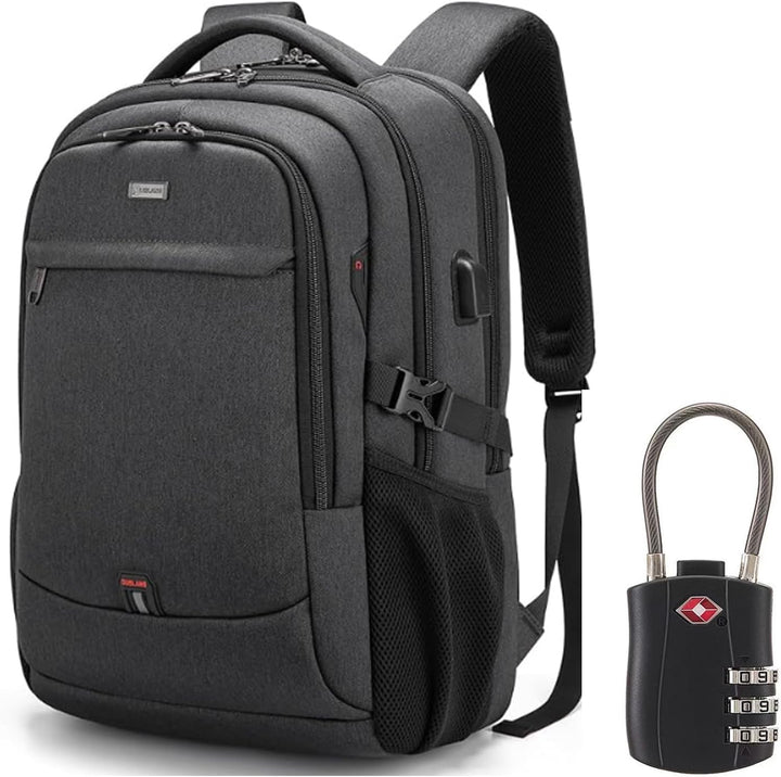 Unisex waterdichte reis laptoprugzak met USB-poort en slimme opbergvakken.