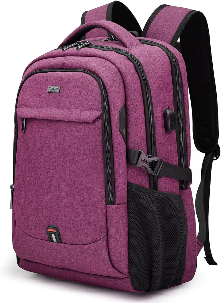 Veilige waterdichte anti-diefstal laptoprugzak met verborgen ritsen en USB-poort.