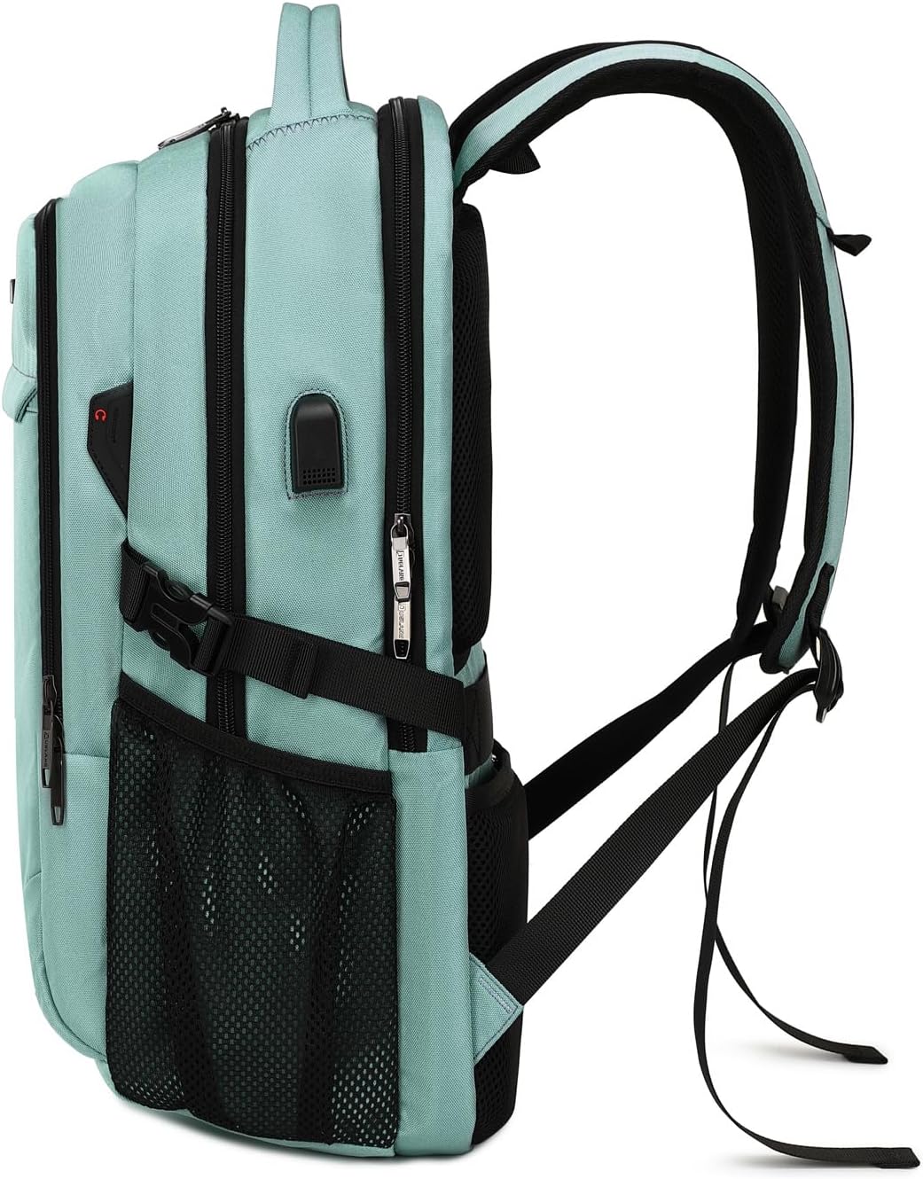 Moderne waterdichte pendelrugzak, unisex, met laptopbescherming en USB-aansluiting.