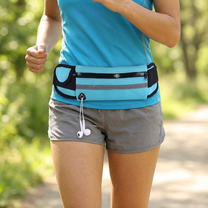 Unisex waterdichte sport heuptas voor hardlopen, fitness en outdoor; veilig opbergen van je essentials.