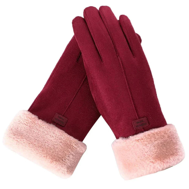 Isolatielaag van winterhandschoenen met warme fleece, perfect voor outdooractiviteiten