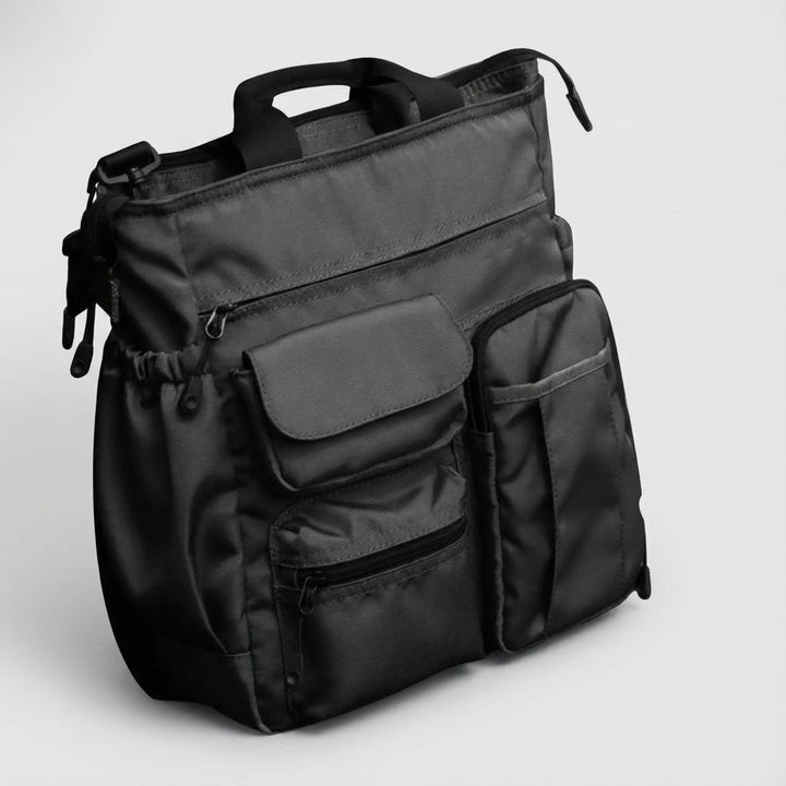 Veelzijdige unisex aktetas met schouderband, geschikt als laptoptas voor zakelijk reizen en dagelijks kantoorwerk.