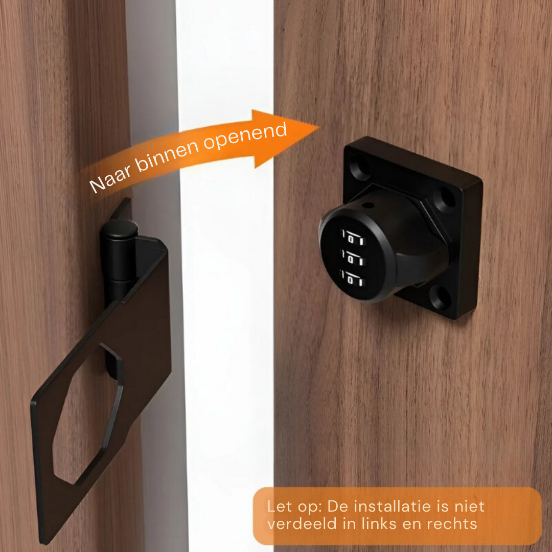 Digitaal cijferslot deurslot, sleutelloos en universeel toepasbaar. Ideaal voor kasten, laden en homeoffice beveiliging.
