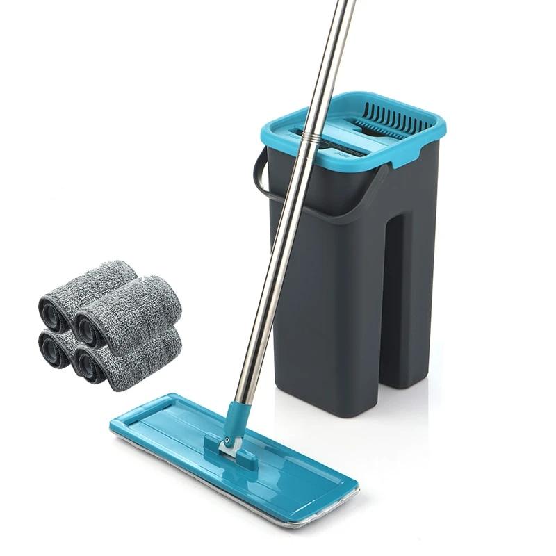 Natte dweil reinigt grondig vloeren en muren met de universele dweil en absorberende pads, voor een schoon huis.