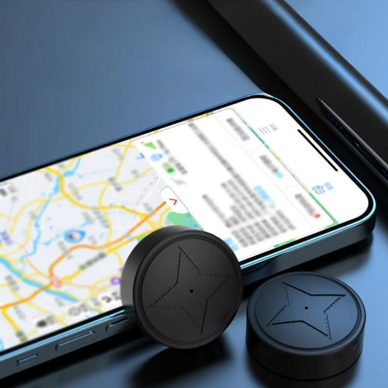 Magnetische GPS-tracker voor auto en voertuig. Compacte anti-diefstal locatietracker met lange batterijduur.