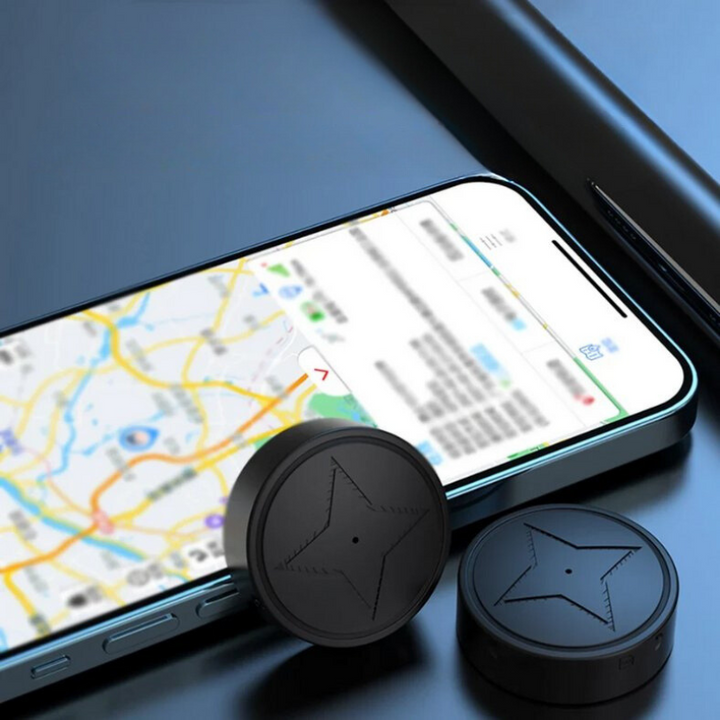 Magnetische GPS-tracker voor auto en voertuig. Compacte anti-diefstal locatietracker met lange batterijduur.