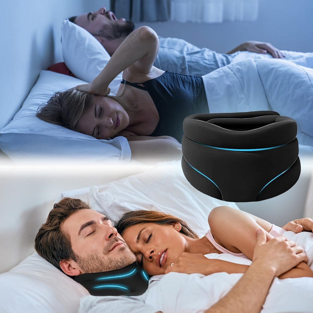 Universele neksteun, verbetert slaapkwaliteit, vermindert snurken en biedt comfort voor nek en ademhaling.