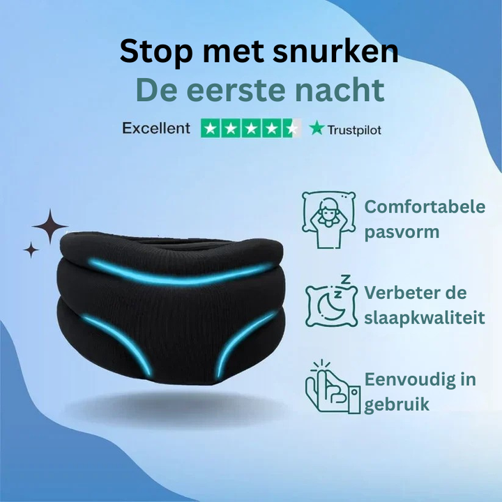 Ergonomische neksteun voor een gezonde slaaphouding, verlicht nekpijn en bevordert diepe, ontspannen slaap.