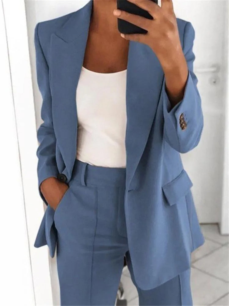 Tweedelig Blazer & Pantalon Set Dames